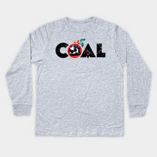 a Lump of Coal Kids Long Sleeve T-Shirt